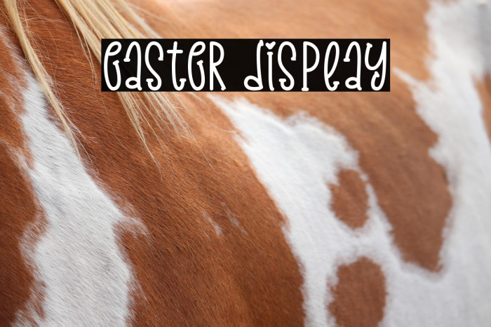 Easter Display फ़ॉन्ट examples