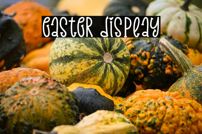 Easter Display फ़ॉन्ट examples