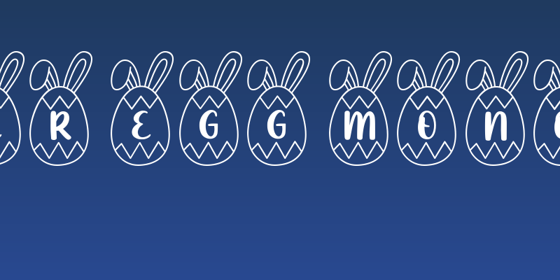 Easter Egg Monogram Social Header