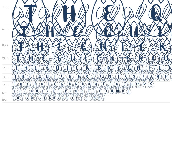 Easter Egg Monogram Waterfall