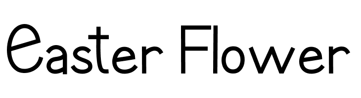 Easter Flower  नि: शुल्क फ़ॉन्ट्स डाउनलोड