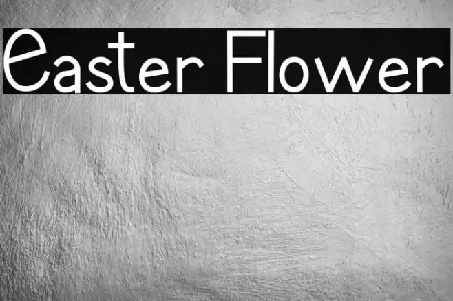 Easter Flower फ़ॉन्ट examples