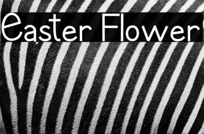 Easter Flower फ़ॉन्ट examples