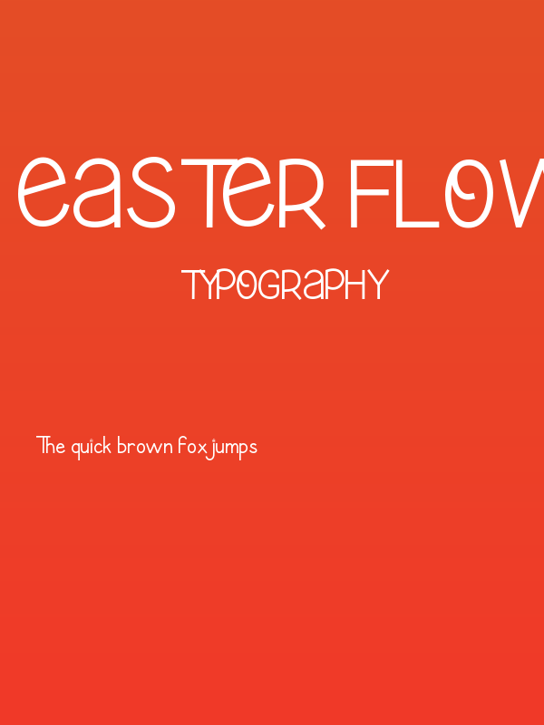 Easter Flower Poster