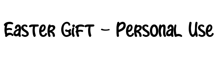 Easter Gift - Personal Use  Frei Schriftart Herunterladen