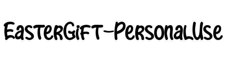 Easter Gift - Personal Use  フリーフォントのダウンロード