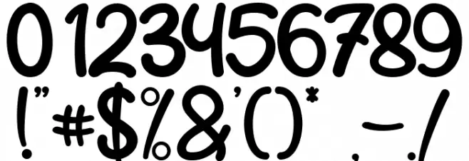 Easter Gift - Personal Use Font OTHER CHARS