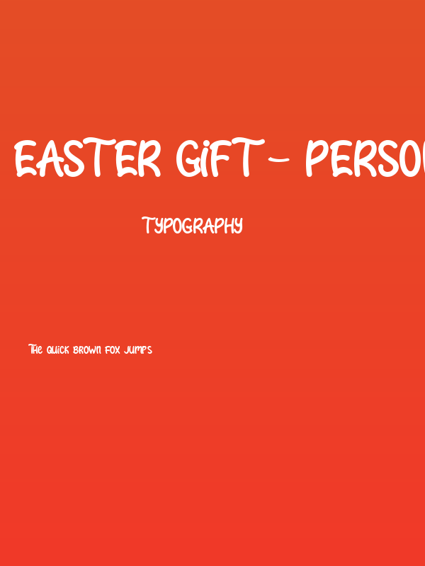 Easter Gift - Personal Use Poster