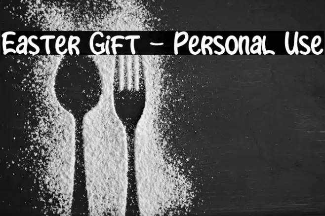 Easter Gift - Personal Use Font examples