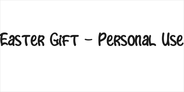 Easter Gift - Personal Use Logo