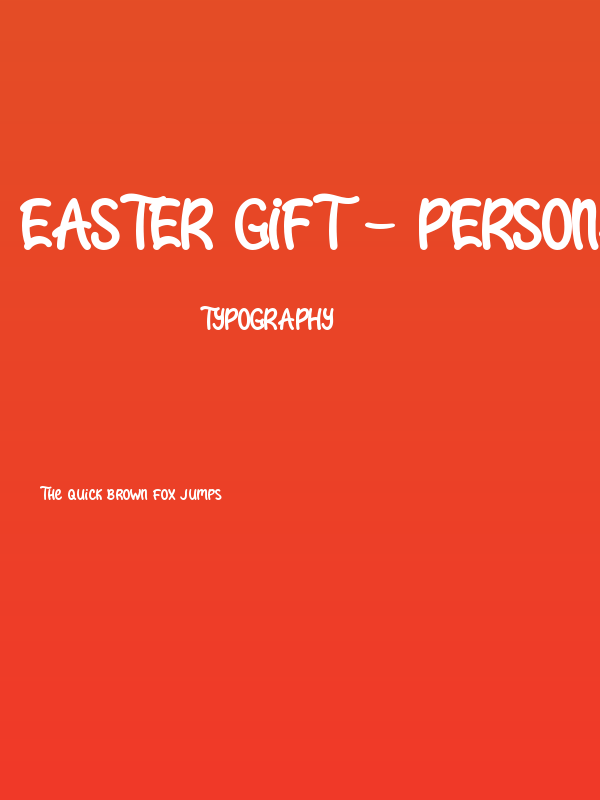 Easter Gift - Personal Use Poster