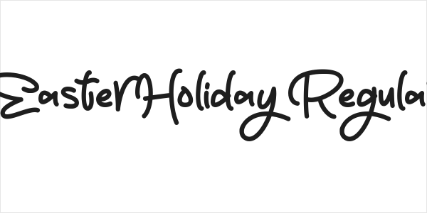 Easter Holiday Regular Logo