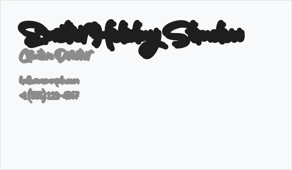 Easter Holiday Shadow Business Card