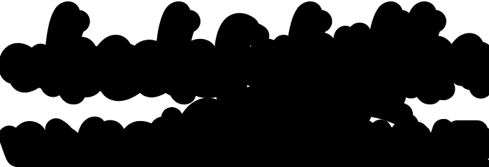Easter Holiday Shadow Font LOWERCASE