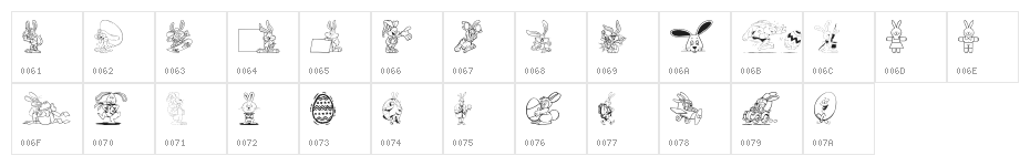 Easter Hoppy Character Map