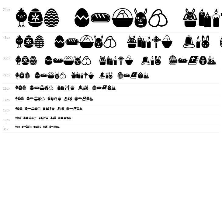 Easter Icons Regular Waterfall