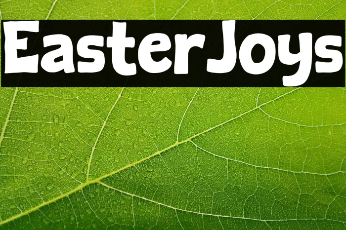 Easter Joys Example 1
