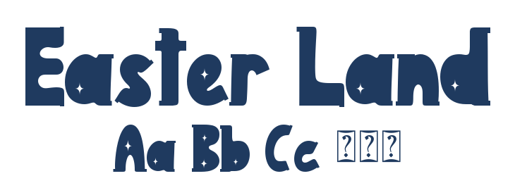 Easter Land Font Preview