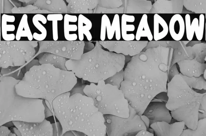 Easter Meadow フォント examples