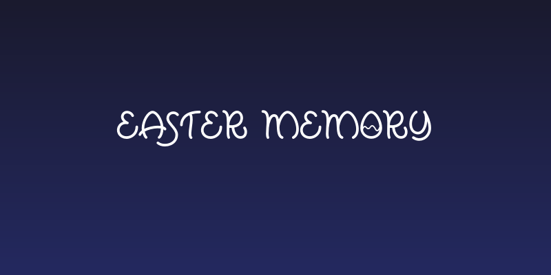 Easter Memory Social Header