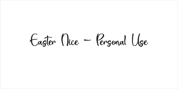 Easter Nice - Personal Use Logo