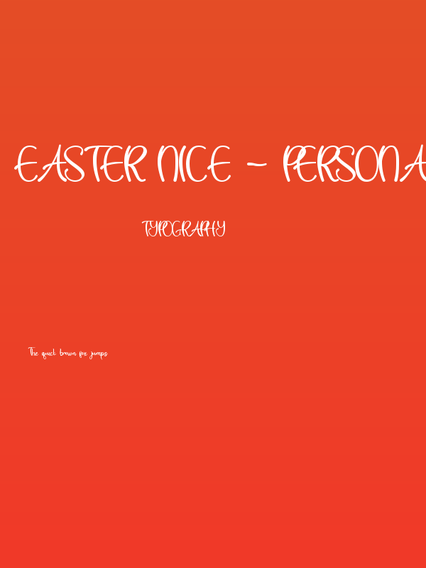 Easter Nice - Personal Use Poster