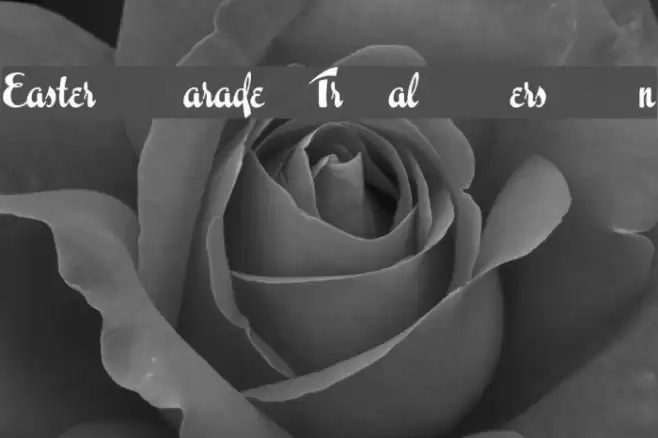 Easter Parade Trial Version Schriftart examples