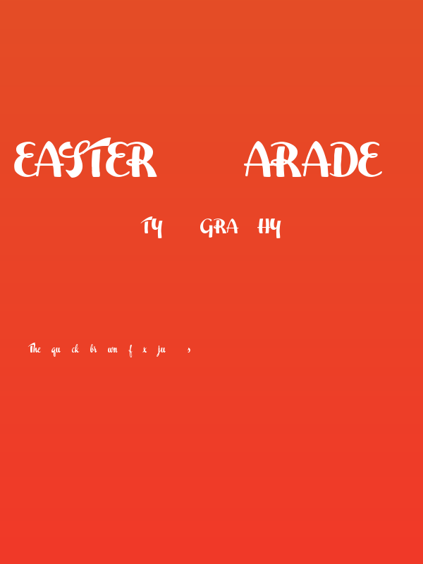 Easter Parade Trial Version Poster