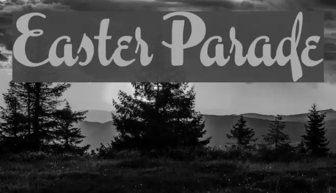 Easter Parade Шрифта examples