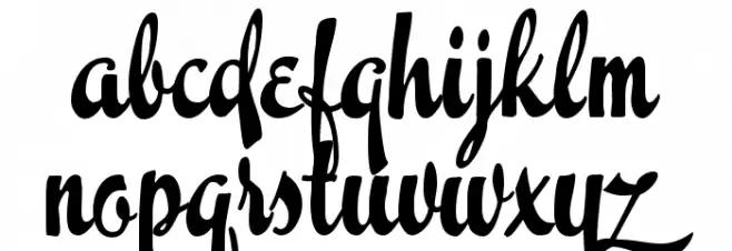 Easter Parade Schriftart Kleinbuchstaben