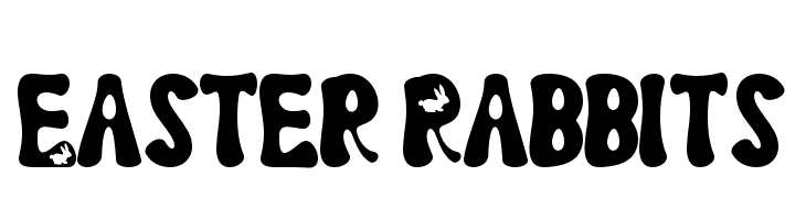 Easter Rabbits Font