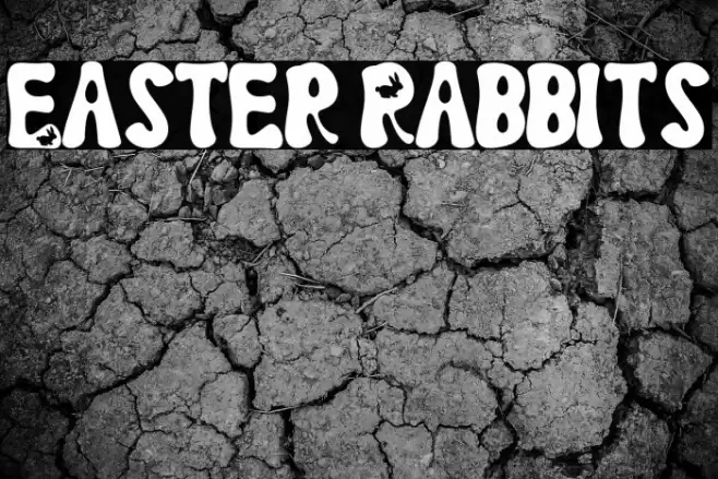 Easter Rabbits Font examples