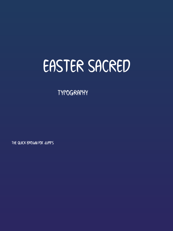 Easter Sacred Poster