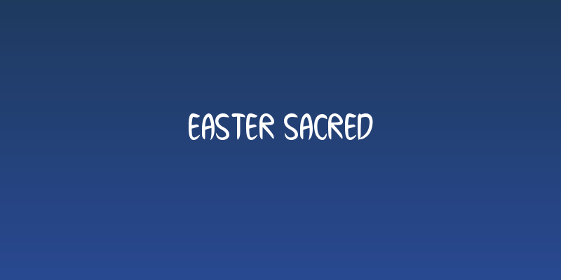 Easter Sacred Social Header