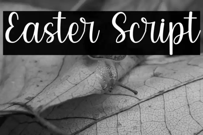 Easter Script Font examples