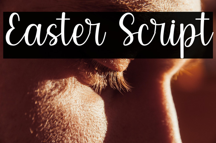 Easter Script Schriftart examples