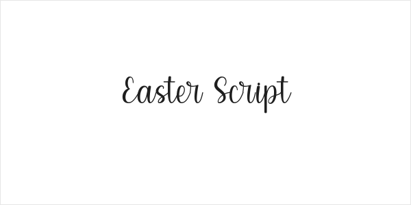 Easter Script Logo
