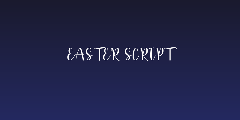 Easter Script Social Header