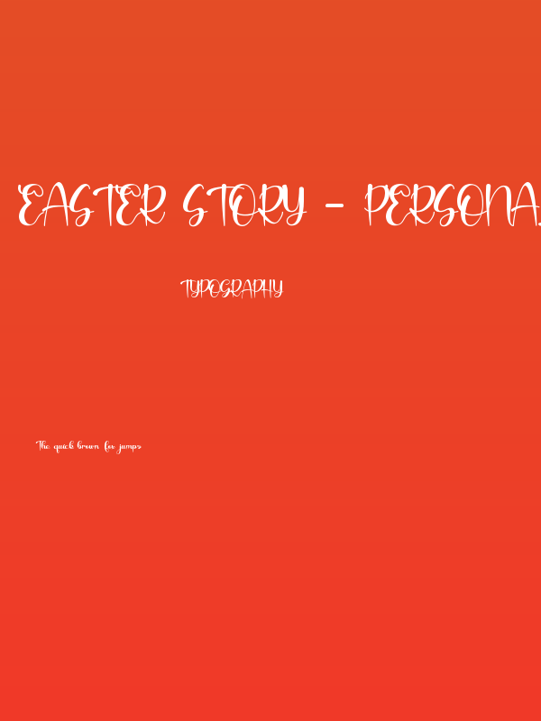 Easter Story - Personal Use Poster