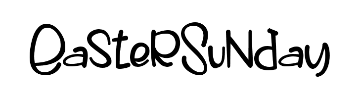 Easter Sunday Font