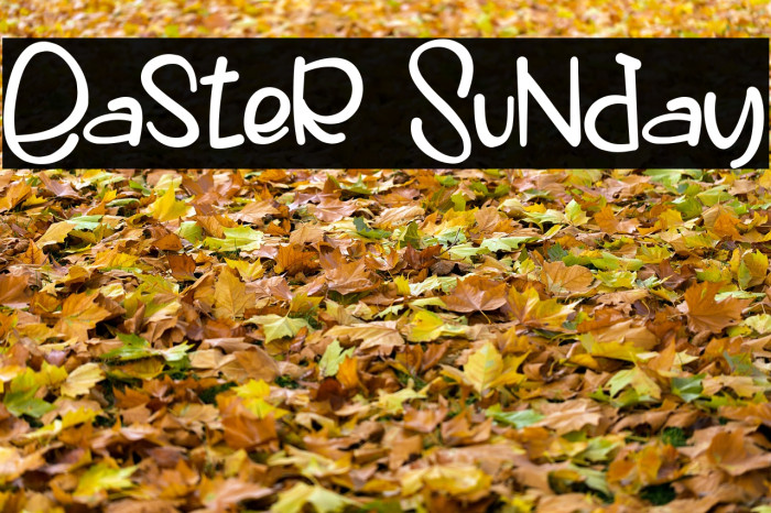 Easter Sunday Font examples