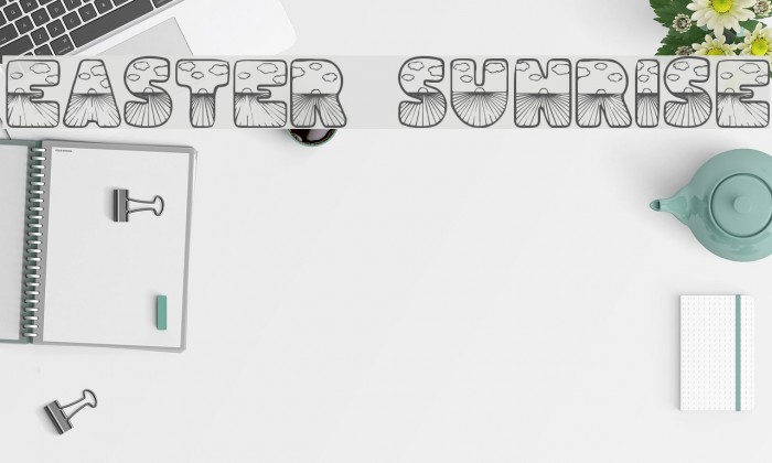 Easter Sunrise Font examples