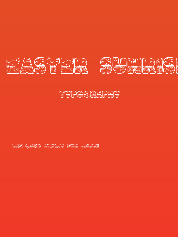 Easter Sunrise Poster