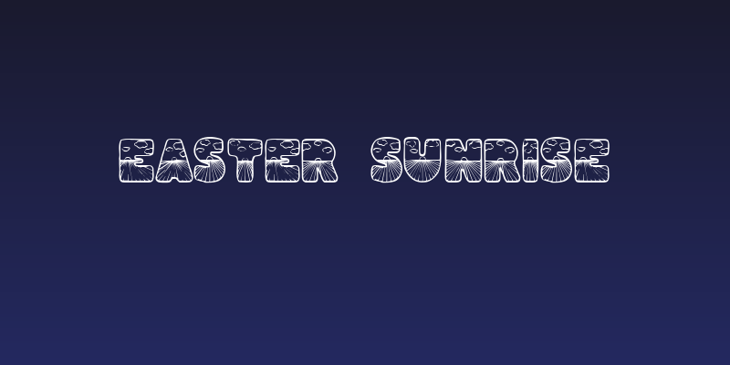 Easter Sunrise Social Header