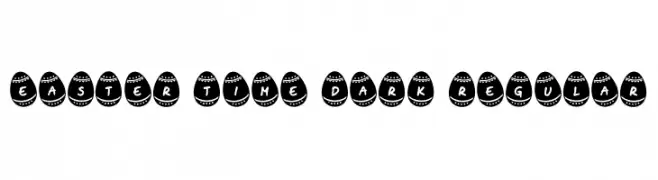Easter Time Dark Regular  Fuentes Gratis Descargar