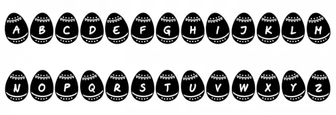 Easter Time Dark Regular Fonte MAIÚSCULAS