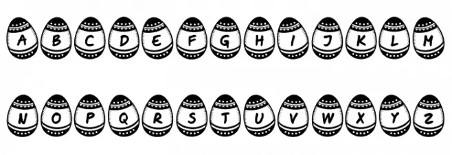 Easter Time Regular フォント 大文字
