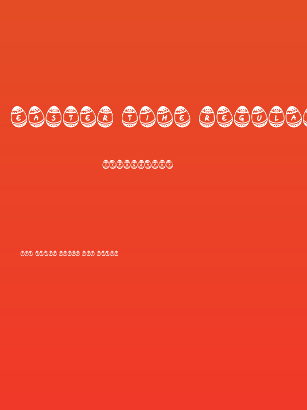 Easter Time Regular Poster