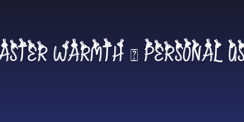 Easter Warmth - Personal Use Social Header