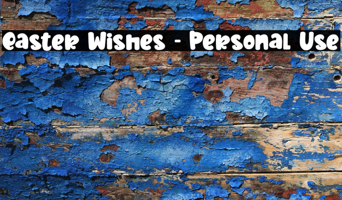 Easter Wishes - Personal Use Example 1